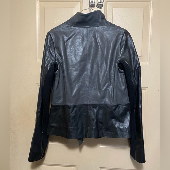 NWOT Vince Women’s Grey Lamb Leather Jacket - Picture 3 of 9